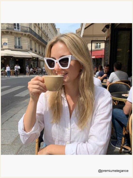 Retro Cat Eye Sunglasses Y2K Winged Design Polarized UV Protection